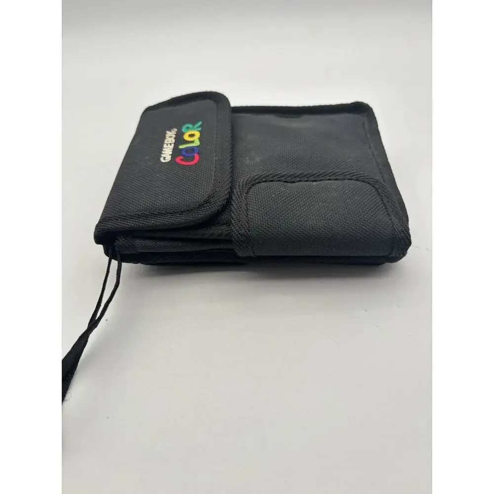 Vintage Official Nintendo GameBoy Color Black Carrying Travel Bag Case VG Cond